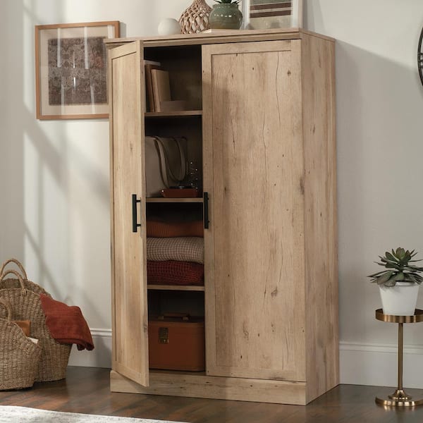 Sauder Aspen Post 2-Door Storage Cabinet in Prime Oak