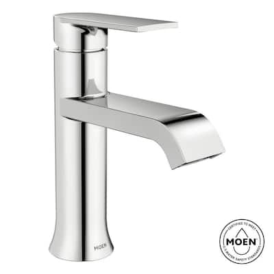 Genta Single Handle Single Hole Bathroom Faucet With Drain Kit Included In Chrome Ws84760