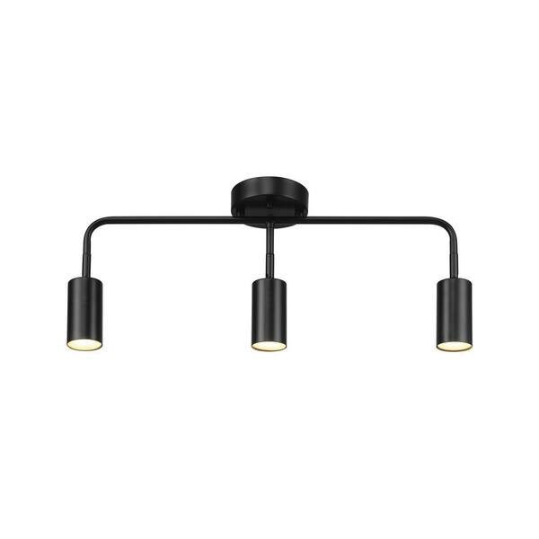 thumbnail image 2 of Globe Electric Austin 3-Light Track Lighting - Farmhouse Style With Wood Finish And Black Accents 2 of 13