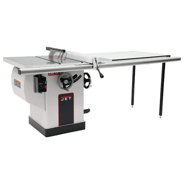 Jet 3 HP 10 in. Deluxe XACTA SAW Table Saw with 50 in. Fence, Cast Iron Wings and Riving Knife, 230-Volt