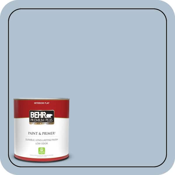 BEHR PREMIUM PLUS 1 qt. #S510-2 Boot Cut Flat Low Odor Interior Paint & Primer