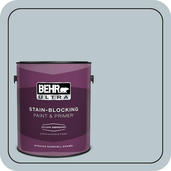 BEHR ULTRA 1 gal. #ICC-46 Soft Denim Extra Durable Eggshell Enamel Interior Paint & Primer