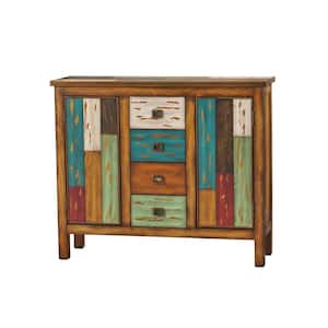 Everest Multicolor Cabinet Drawer with 2-Doors