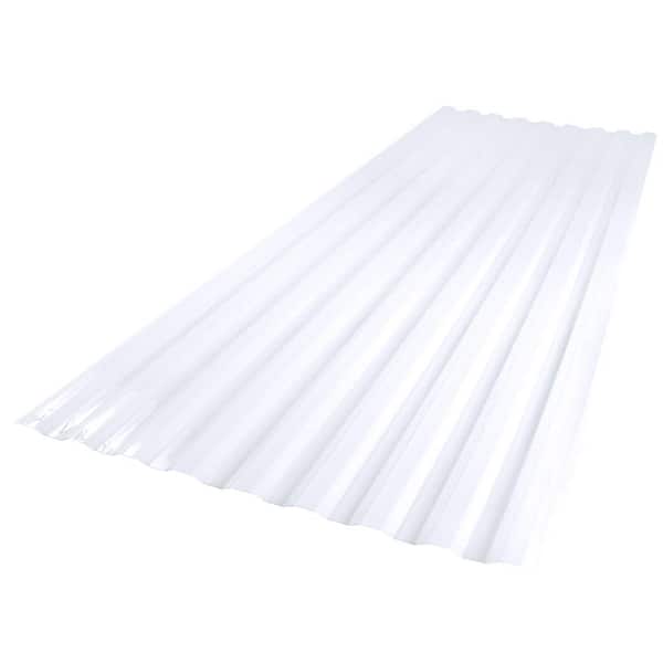 Suntuf 26 in. x 6 ft. Corrugated Polycarbonate Roof Panel in Clear