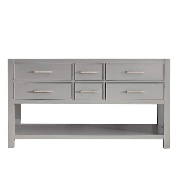 Avanity Brooks 60 in. Bath Vanity Cabinet without Top in Chilled Gray