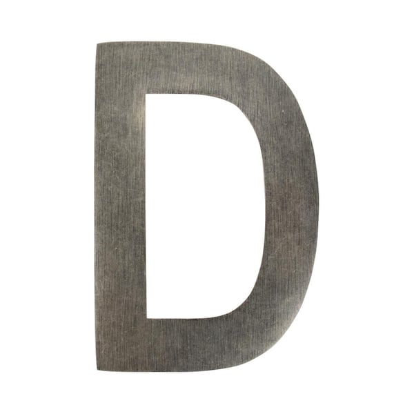 Architectural Mailboxes 4 in. Antique Pewter Floating House Letter D ...
