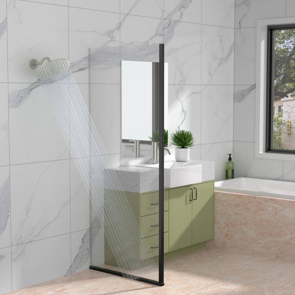 8-Inch Brushed Nickel Curved Wall-Mounted Shower Arm