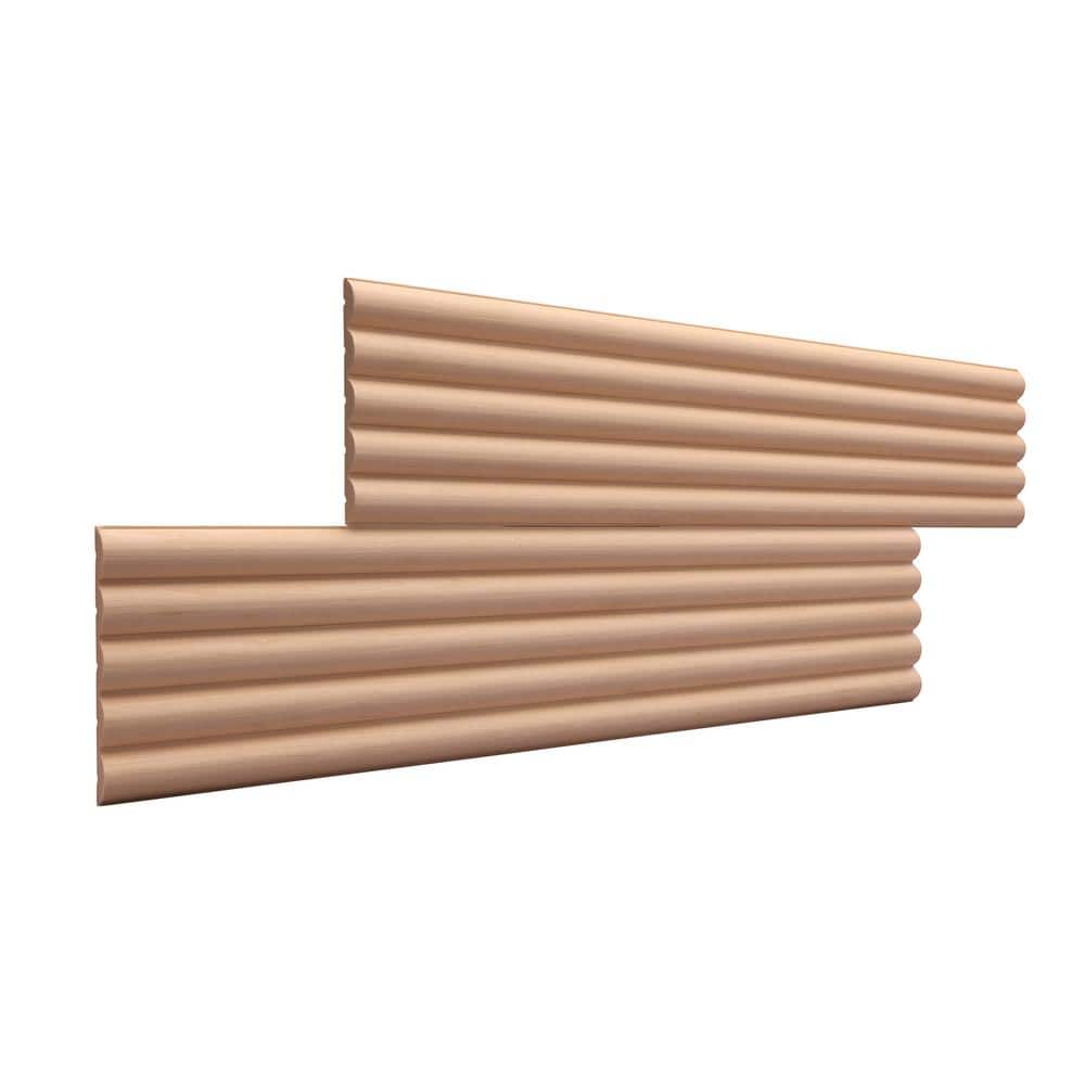 47.5" Unfinished Beaded Solid Wood Accent Moulding