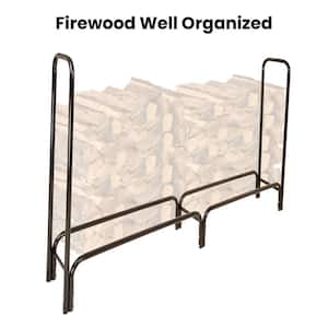 8 ft. Firewood Log Rack with Cover