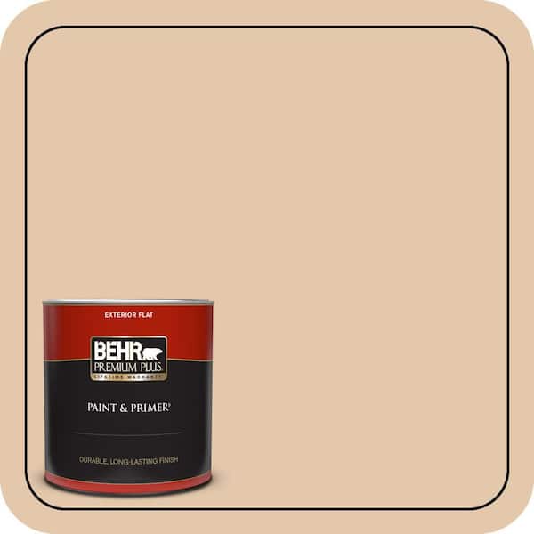 BEHR PREMIUM PLUS 1 qt. #MQ2-45 Craft Juggler Flat Exterior Paint & Primer