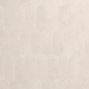Scale Ivory 3 in. x 8.5 in. Matte Ceramic Rectangular Wall Tile (5.70 sq. ft. /Case)