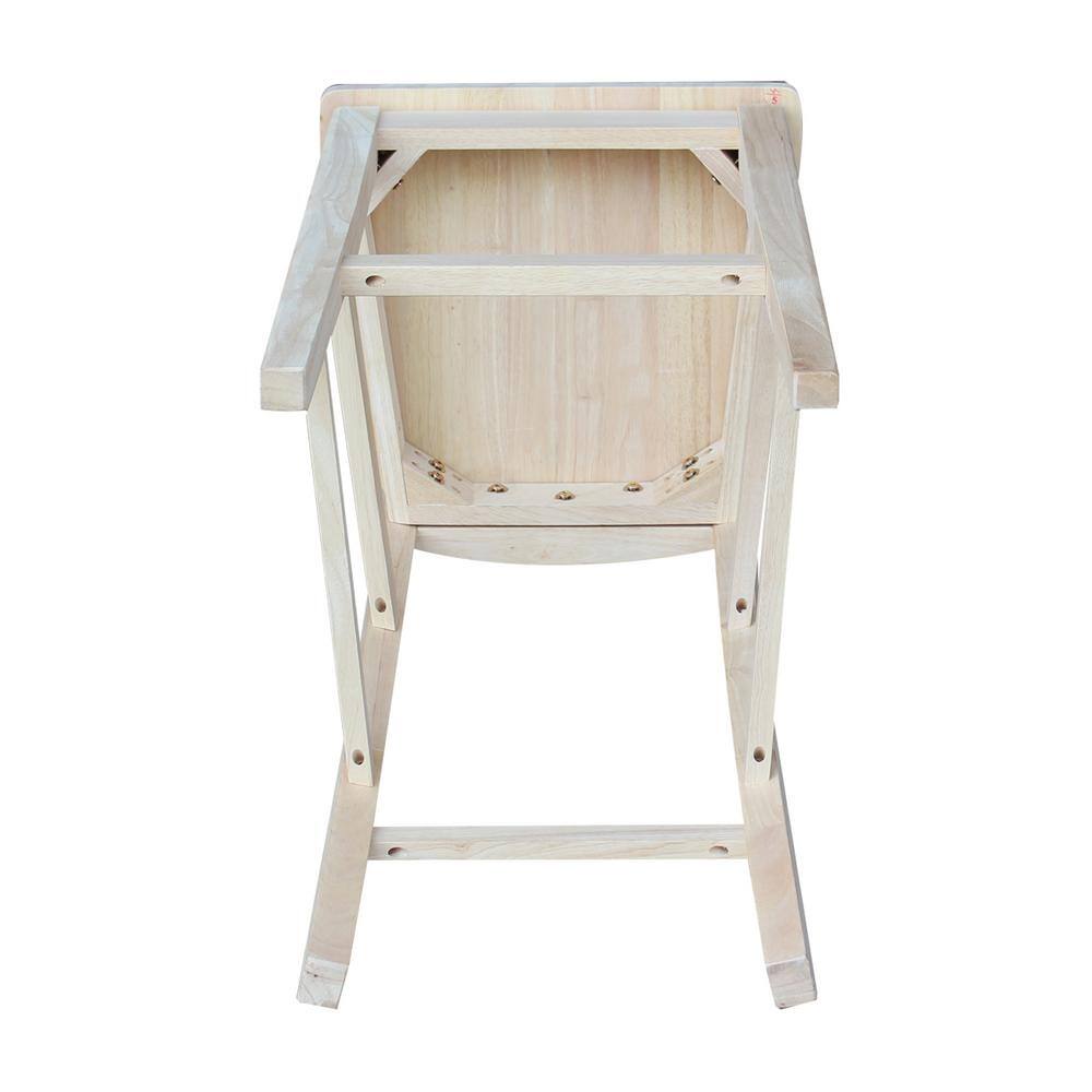 3-Piece Light Wood Bar Height Dining Set with Splat Back Stools