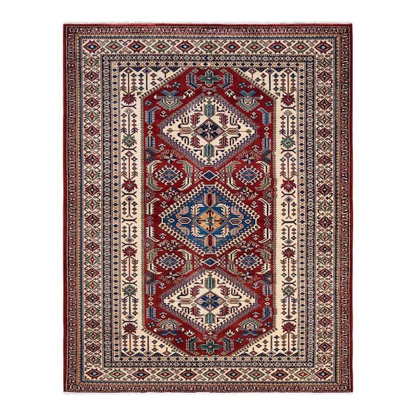 Solo Rugs Tribal One-of-a-Kind Bohemian Red 5 ft. 9 in. x 7 ft. 4 in. Tribal Area Rug