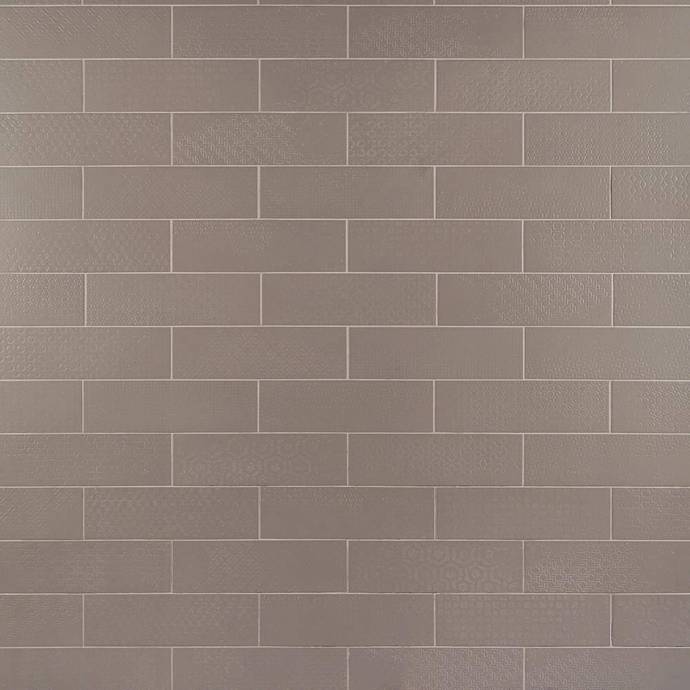 Gray Matte Porcelain 4x12 Subway Floor and Wall Tile