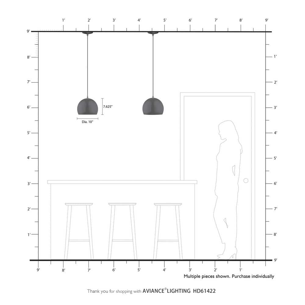 Contemporary 1-Light Mini Pendant in White with Gold Interior Finish