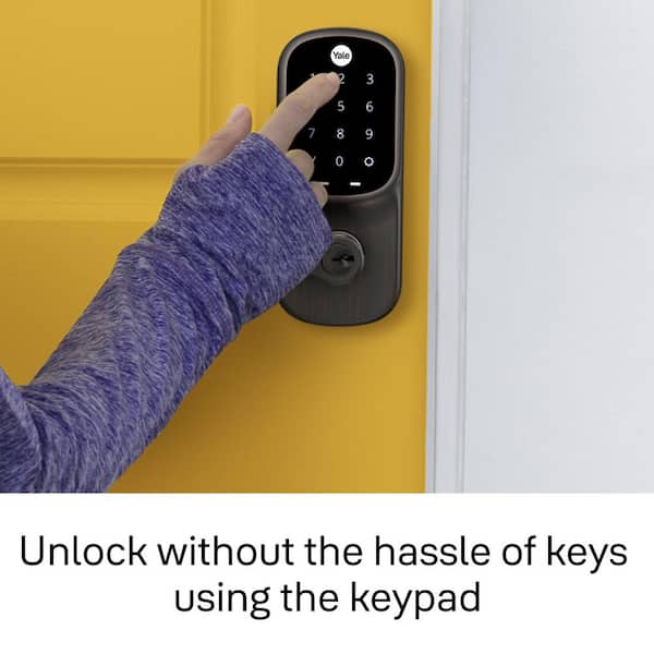 Assure Lever Oil-Rubbed Bronze Lock with Touchscreen Keypad