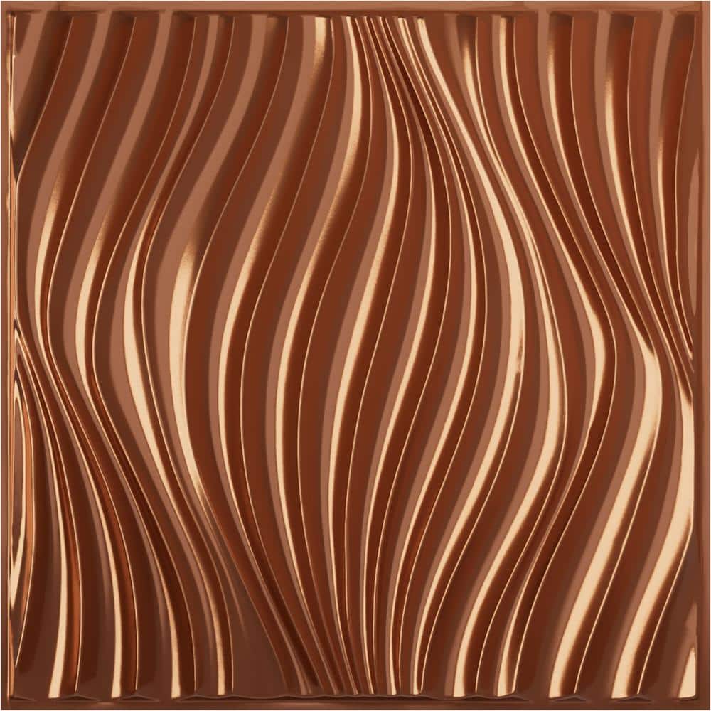 "19-5/8""W x 19-5/8""H Billow EnduraWall Decorative 3D Wall Panel, Copper (12-Pack for 32.04 Sq.Ft.)" price history on PriceWatchPro