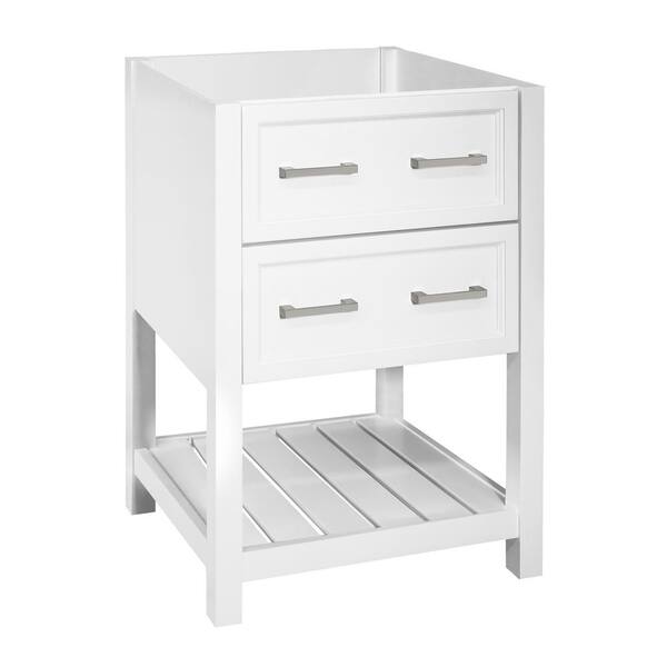 Design House Kayden Assembled 24 in. W x 18 in. D x 34.5 in. H 1-Drawer Bath Vanity Cabinet without Top in White