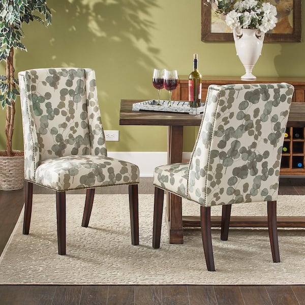 printed fabric dining chair