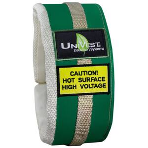 UniVest Insulation Jacket High Temperature 19 in. L x 05 in. W Insulation Wrap