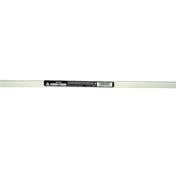 TRIMACO 5/8 in. x 5/8 in. x 4 ft. Self-Stick Plastic Corner Guard-Residential