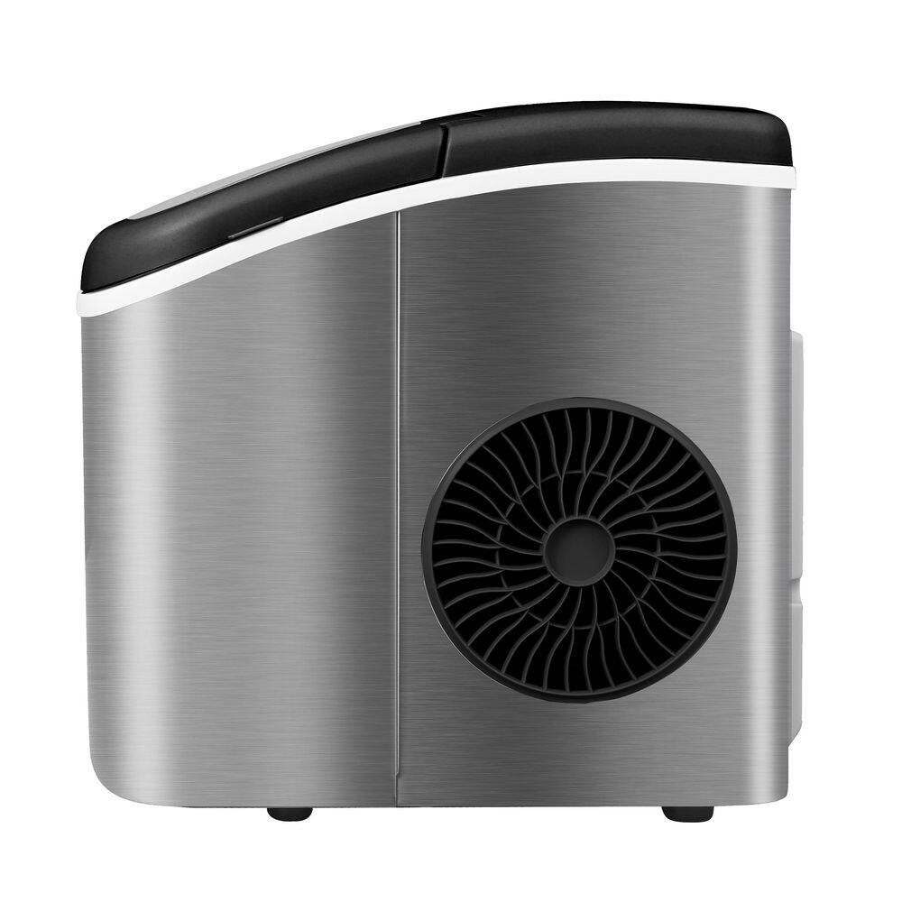 Compact Stainless Steel Portable Countertop Ice Maker