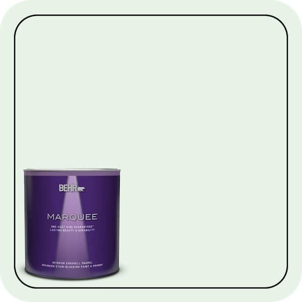 BEHR MARQUEE 1 qt. #PPL-25 Sign Of Spring Eggshell Enamel Interior Paint & Primer