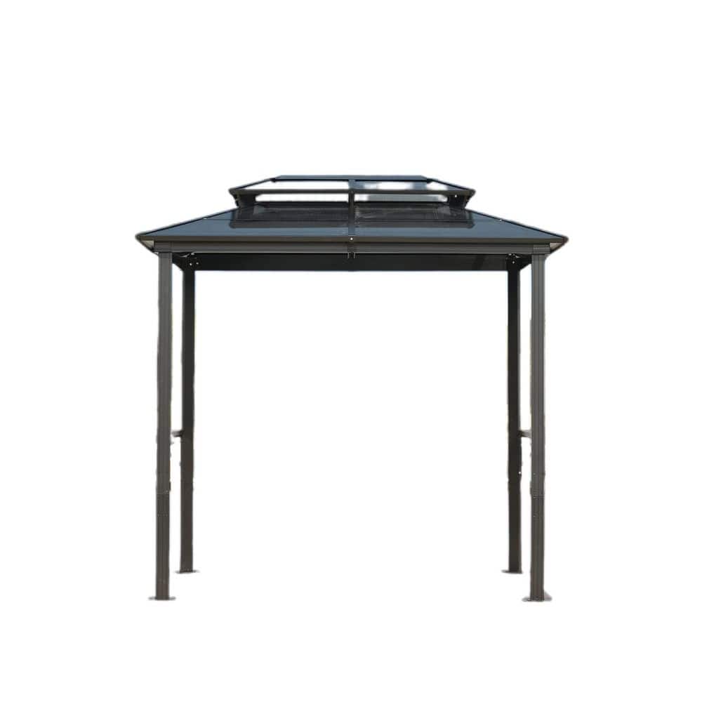 8 ft. x 5 ft. Outdoor Grill Gazebo with UV-Resistant Polycarbonate Roof and