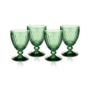 Boston Set of 4 Green Water Goblets