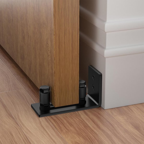 Matte Black Adjustable Barn Door Guide