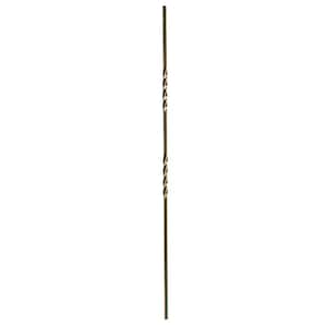 44 in. x 1/2 in. Oil Rubbed Copper Double Twist Hollow Iron Baluster