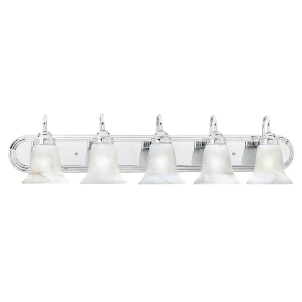 Thomas Lighting Homestead 5-Light Chrome Wall Vanity Light