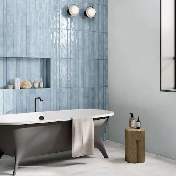 Scottsdale Sky 2 in. x 18 in. Porcelain Floor and Wall Tile (7.42 sq. ft. /Case)