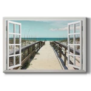 Welcome To Paradise 40 in. x 60 in. White Stretched Canvas Wall Art by Wexford Homes