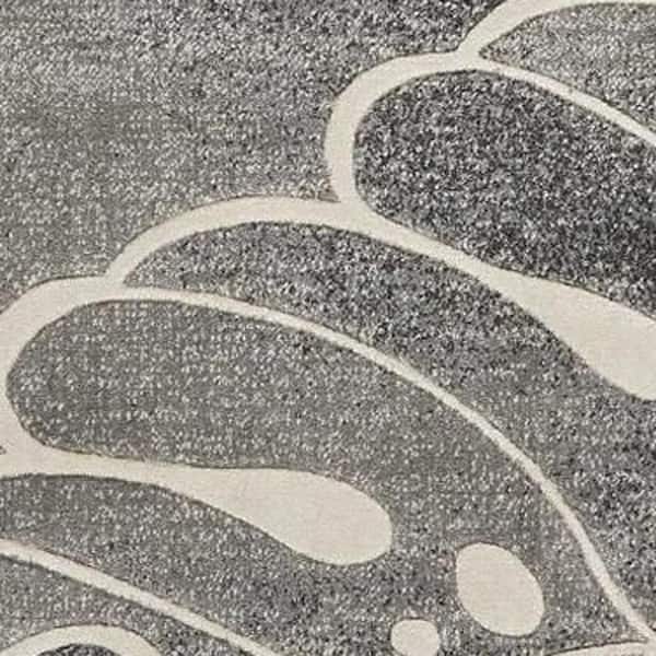 2 ft. x 8 ft. White Floral Washable Area Rug Runner Rug