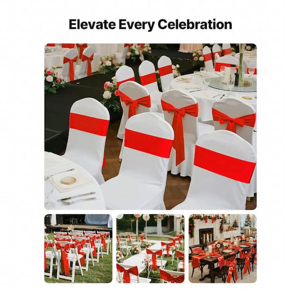125 Satin Chair Sashes Bows Ties Wedding Party Reception Decorations A2 14603350