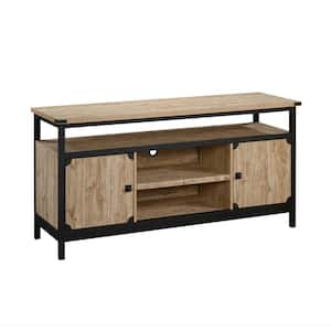Steel River 60 in. Milled Mesquite Composite TV Stand Fits TVs Up to 60 in. with Storage Doors
