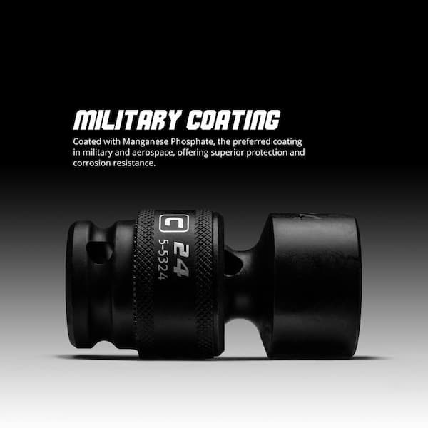 Capri Tools 1/2 in. Drive 15 mm Universal Impact Socket 5-5315