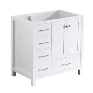 YN10 36 in. W x 22 in. D x 35 in. H Bath Vanity Cabinet without Top in R White Color