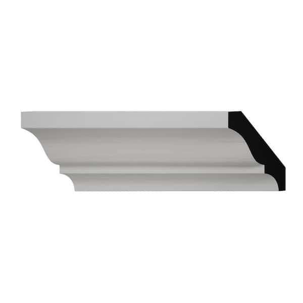 Ekena Millwork WM52 1.63 in. D x 2.25 in. W x 6 in. L Wood (Finger-Joint Pine) Crown Moulding Sample