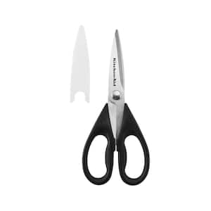 8.72 in. Black All Purpose Shears with Protective Sheath