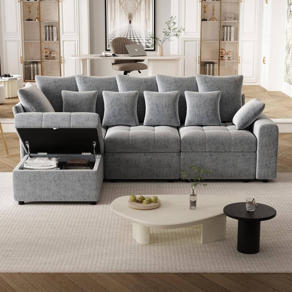 Have a question about Harper & Bright Designs 96.45 in. Chenille Modern ...