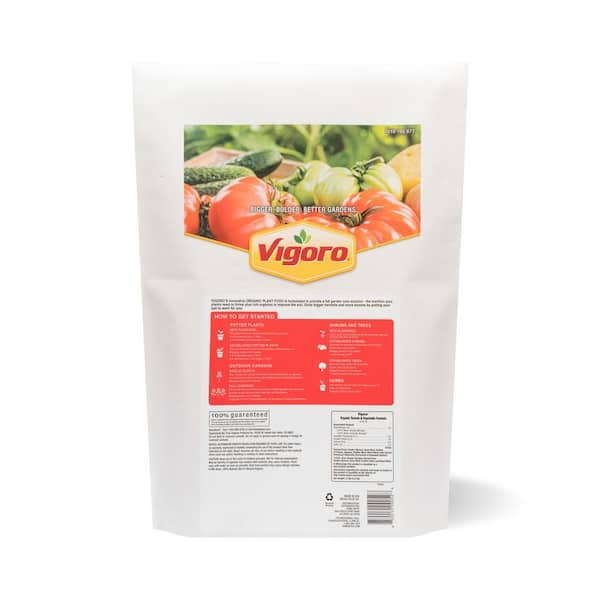 Vigoro 12 lb. Organic Tomato and Vegetable Plant Food 4-6-5 P0004 - The  Home Depot