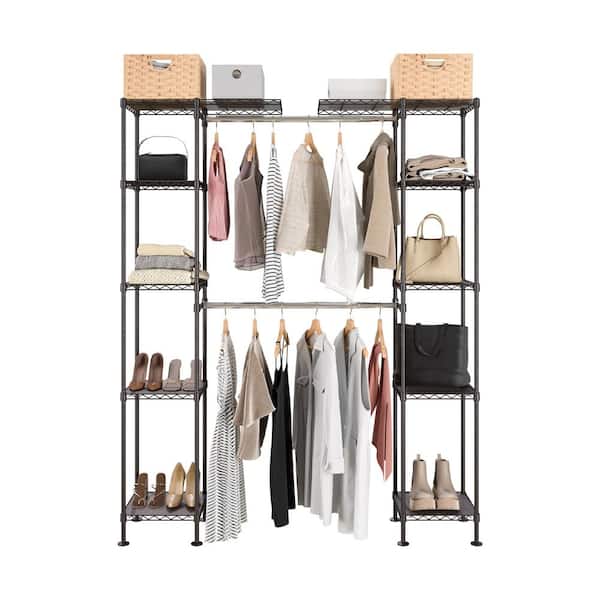 Seville Classics Satin Bronze Expandable Closet Organizer