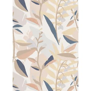Garden Party Neutral Removable Peel and Stick Vinyl Wall Mural, 108 in. W. x 78 in.