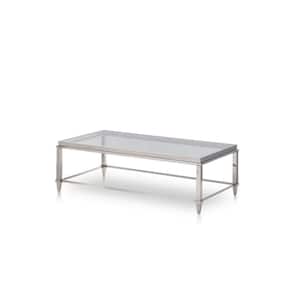 55 in. Rectangle Glass Coffee Table