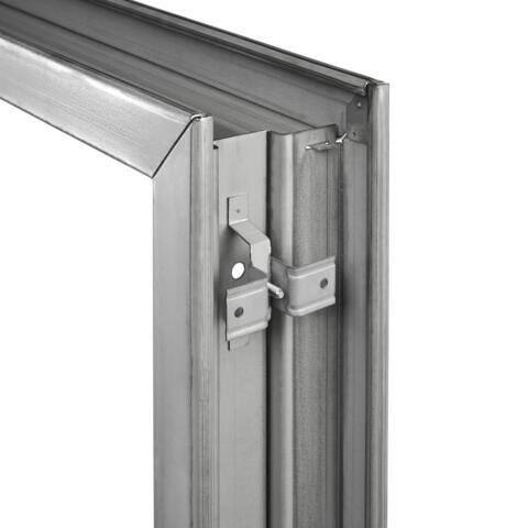 LIF Industries, Inc 36 in. x 84 in. Gray Flush Exit with 10x10 VL Right ...