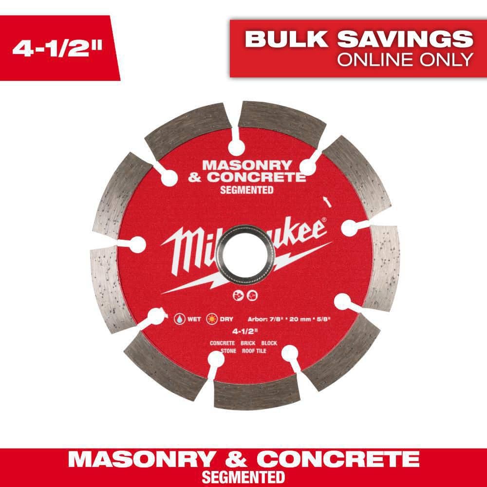 4.5 in. Segmented Masonry & Concrete Diamond Blade price history on PriceWatchPro