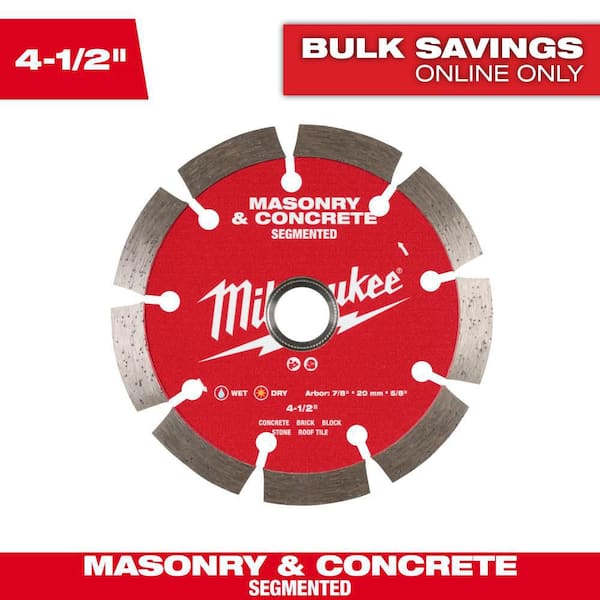 4.5 in. Segmented Masonry & Concrete Diamond Blade