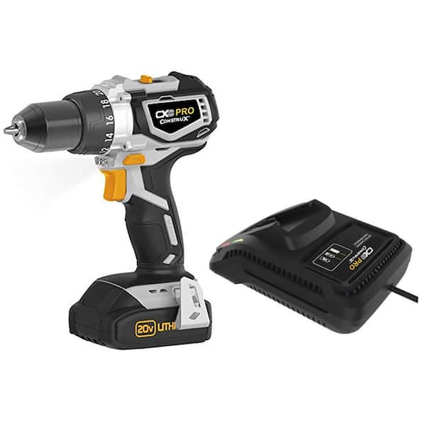 20 Volt Lithium Ion Brushless Cordless 1 2 In Drill Driver Cxp20vd The Home Depot